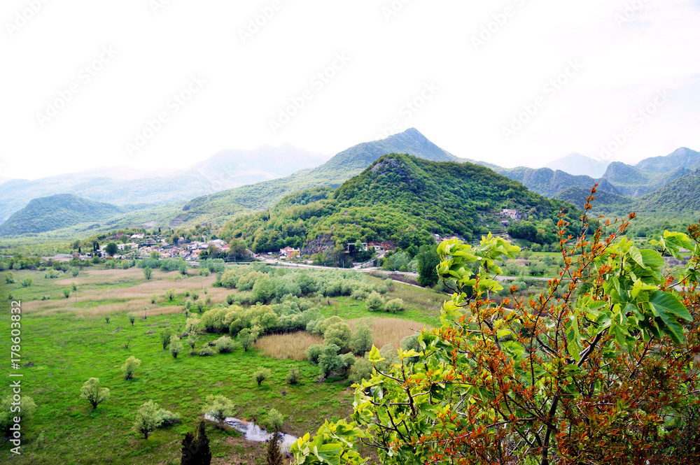 A bright landscape from the region of Crmnica in Skadar Lake National Park, Montenegro. A bright landscape from the region of Crmnica in Skadar Lake National Park, Montenegro.