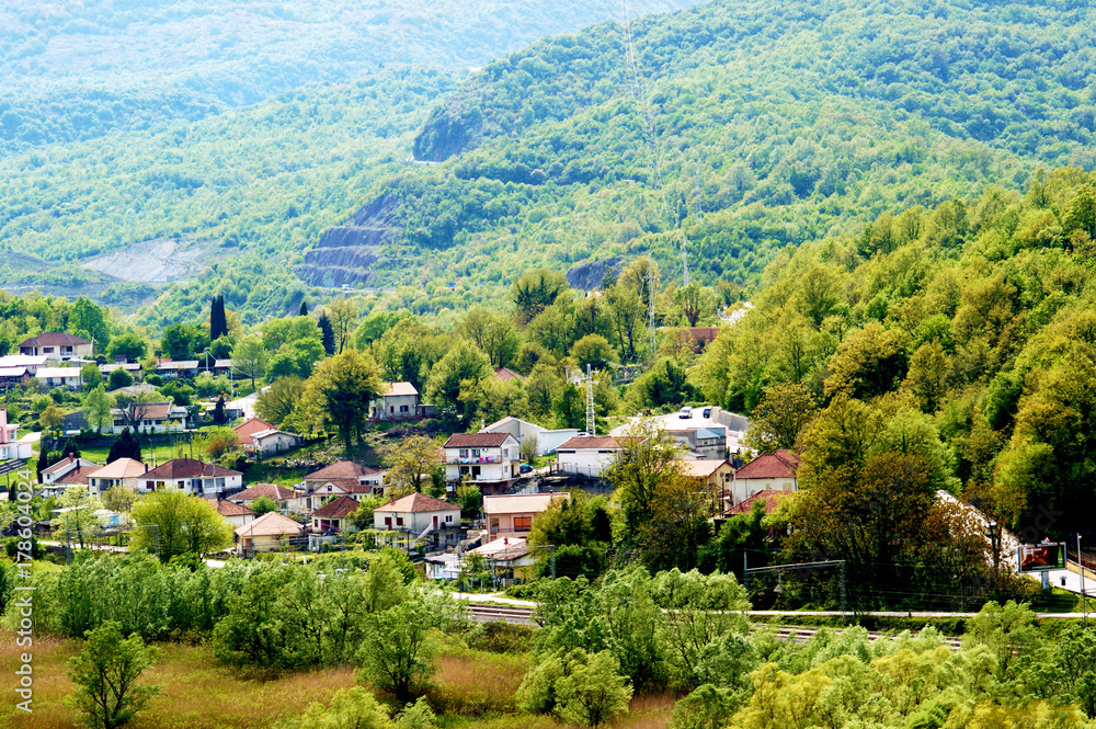 View of the Montenegrin settlement of Virpazar