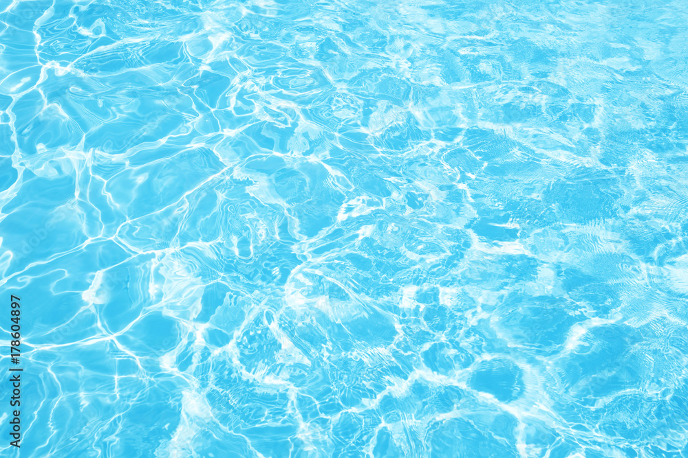 Azure clear waved water, natural background