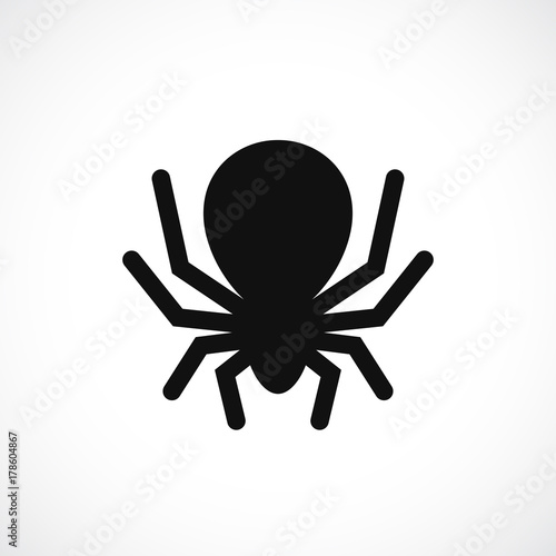 Big scary spider vector icon