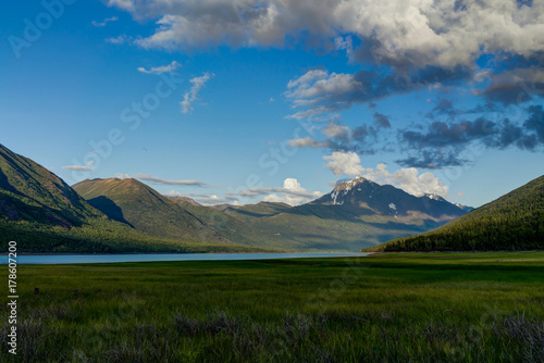 Montain View over Eklutna Lake near Anchorage photo