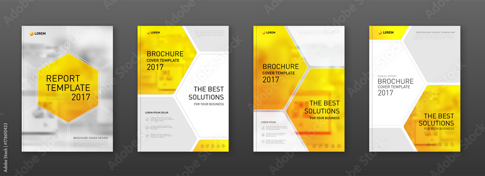 Medical brochure cover template, flyer design layout.