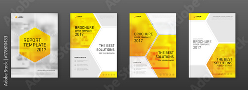 Medical brochure cover template, flyer design layout.