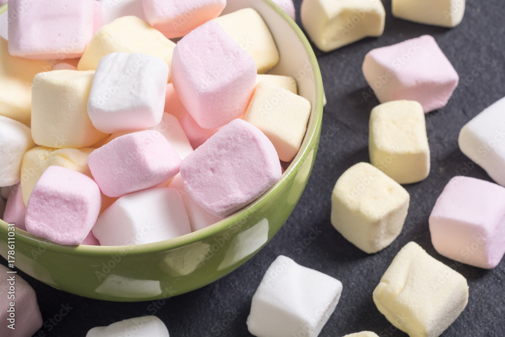 Colorful marshmallow skewers Colorful marshmallow skewers