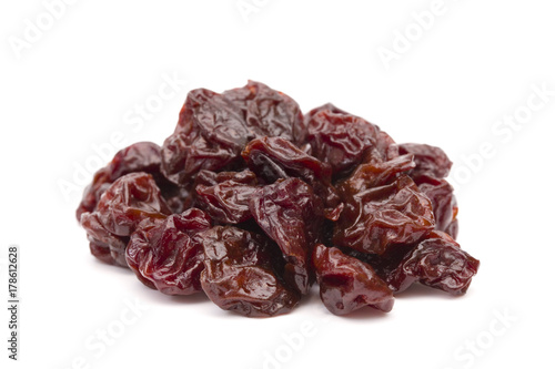 Dried Cherries on a White Backgroun