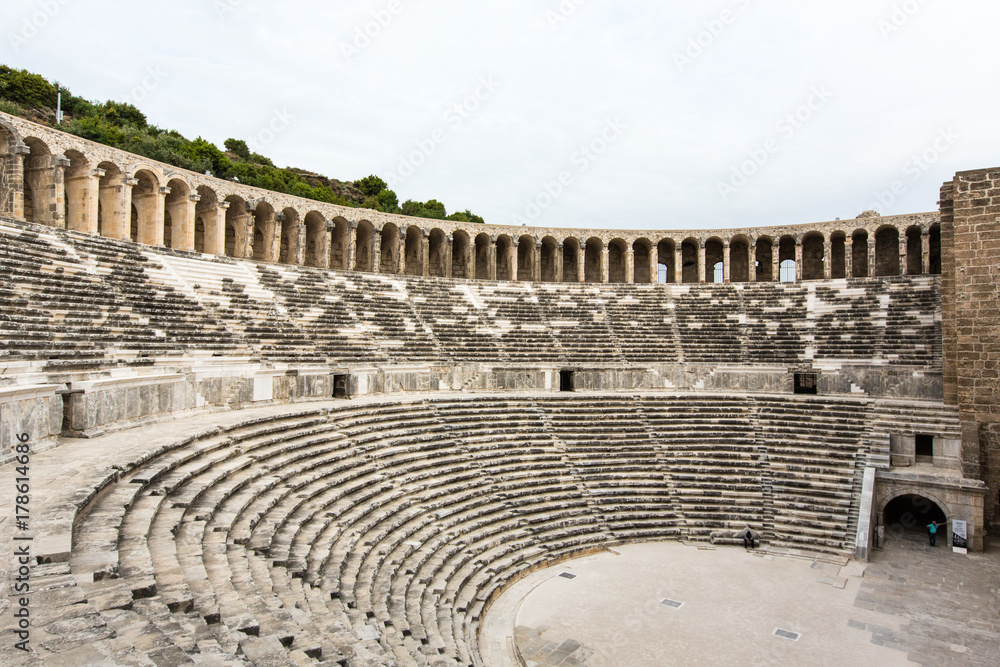 Ruins of stadium at Aspendos