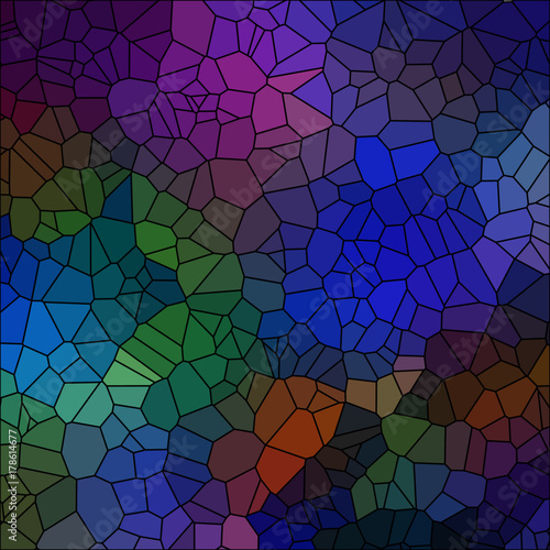 stained glass colorful background with black outline. suitable for decoration and interior design and as a conceptual background