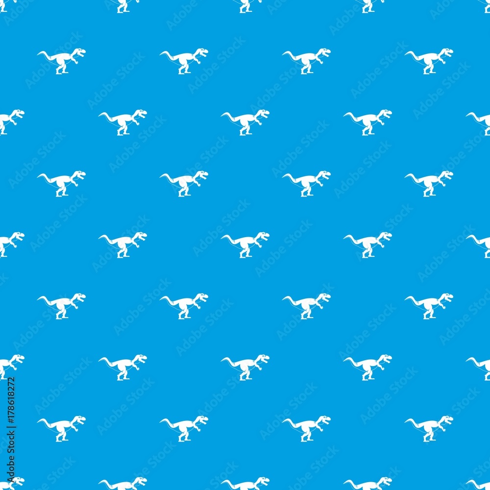 Tyrannosaur dinosaur pattern seamless blue Tyrannosaur dinosaur pattern seamless blue