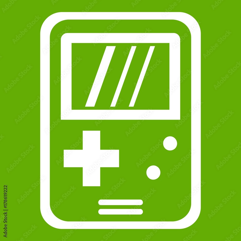 Obraz premium Tetris icon green
