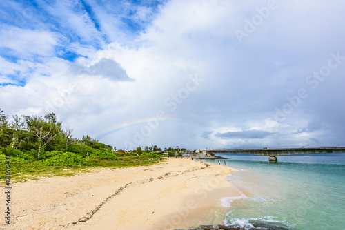 古宇利島の虹 photo