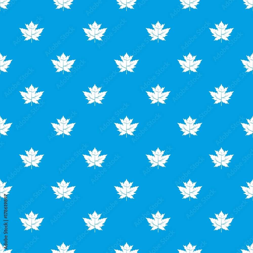 Gooseberry leaf pattern seamless blue Gooseberry leaf pattern seamless blue