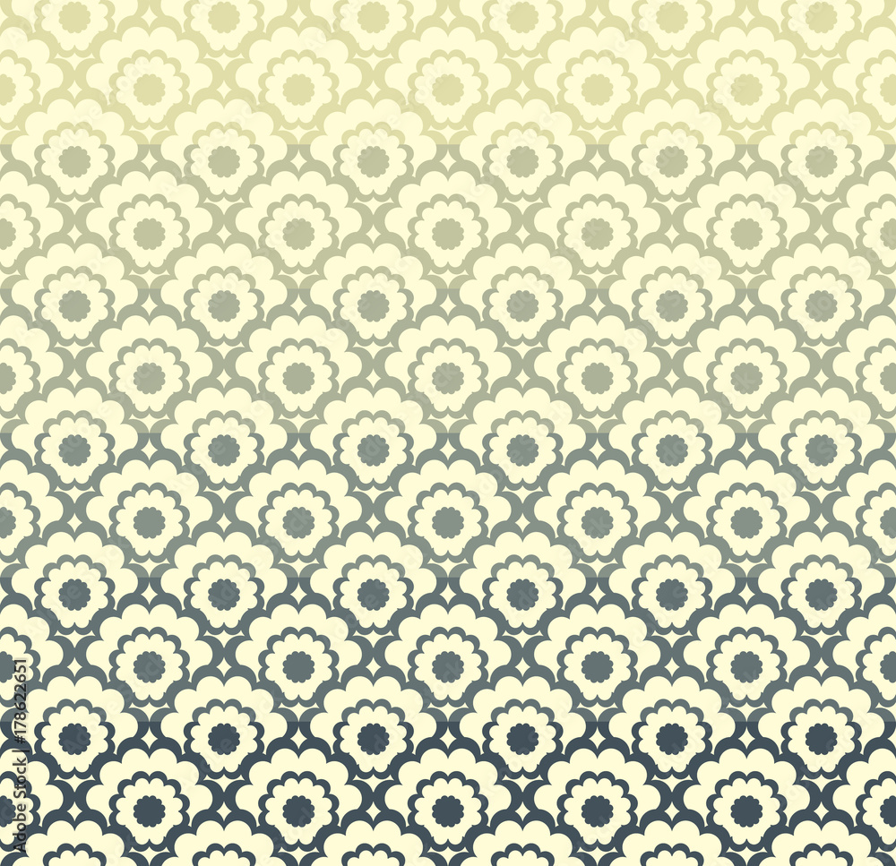 Seamless vector pattern with stylized ornament in oriental style. Seamless vector pattern with stylized ornament in oriental style.