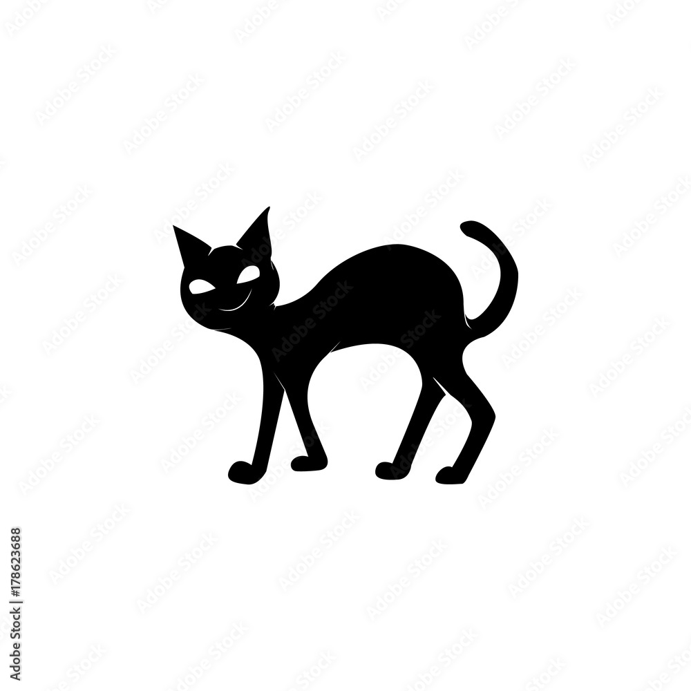 Cat silhouette icon