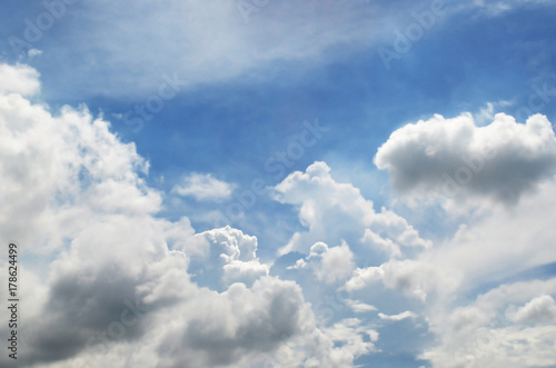 blue sky with clouds