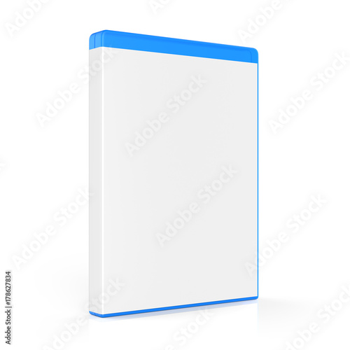 Blank Bluray Case Isolated