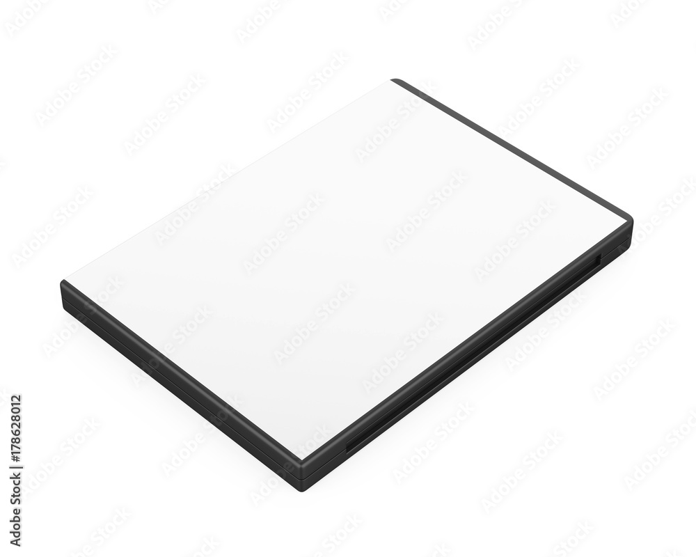 Blank DVD Case Isolated Blank DVD Case Isolated