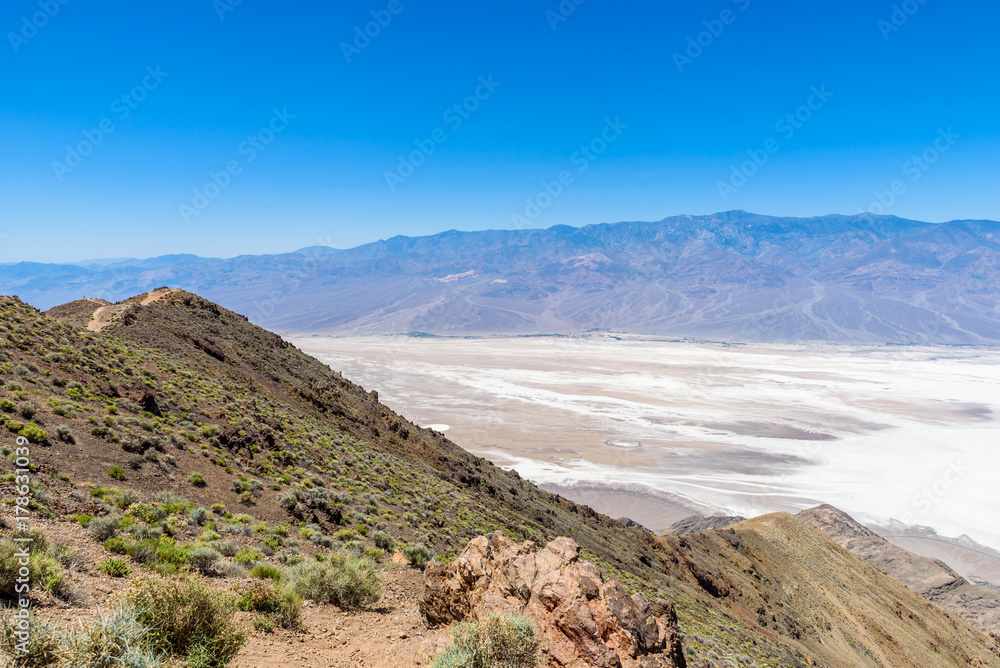 Badwater basin seen from Dante's view, Death Valley National Park, California, USA. Badwater basin seen from Dante's view, Death Valley National Park, California, USA.