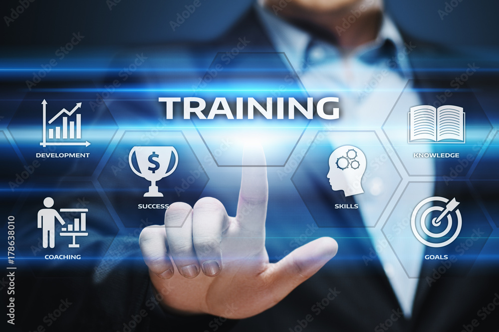 Training Webinar E-learning Skills Business Internet Technology Concept Training Webinar E-learning Skills Business Internet Technology Concept