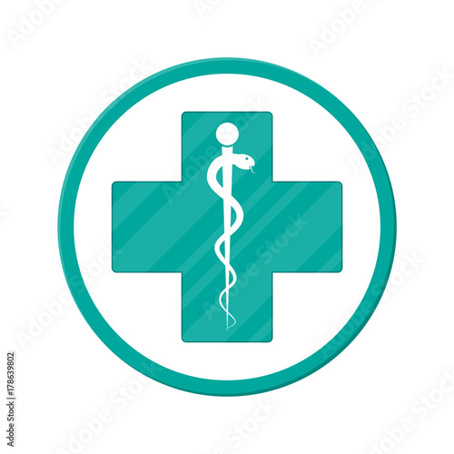 Symbol of healthcare, pharmacy, drug store.