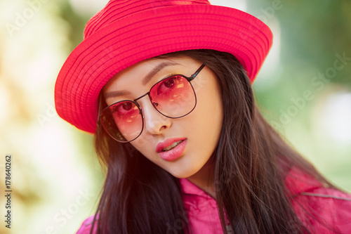 Asian woman fashion portrait
