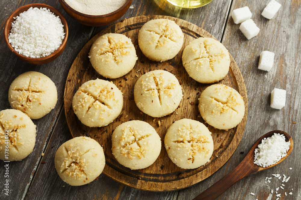 Nan Hathi.Indian traditional cookies Nan Hathi.Indian traditional cookies