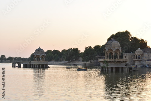 historical mnument in jaisalmer rajasthan india photo