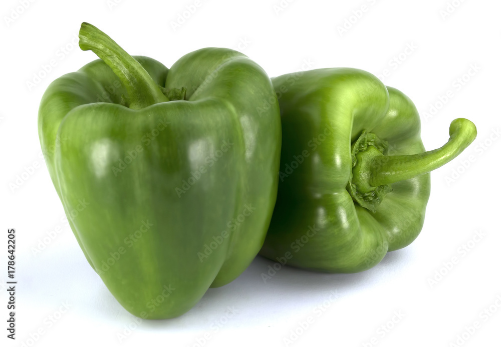 Bulgarian pepper isolated on white background Bulgarian pepper isolated on white background