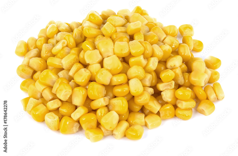 Sweet corn isolated on white background Sweet corn isolated on white background