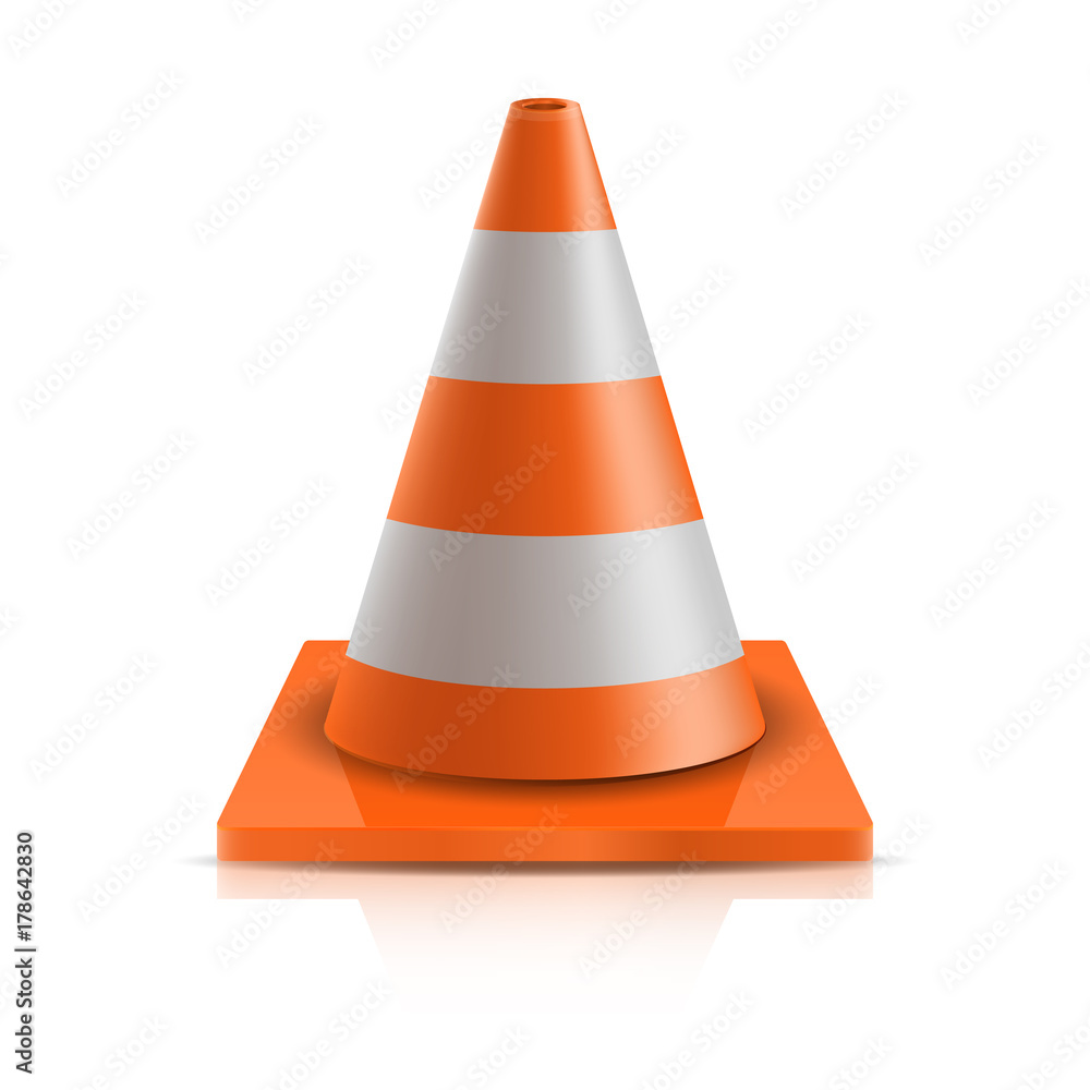 Road cone - repair illustration. Vector eps 10 Road cone - repair illustration. Vector eps 10