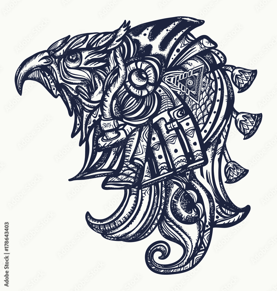 Miguel Angel Tattoo — #Horus #Egyptian #God #tattoo in progress #sleeve...
