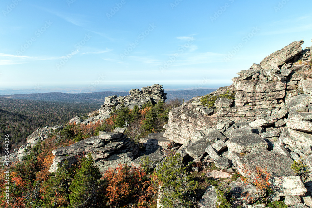 Naklejka premium Rocks of irregular shape. Flagstone