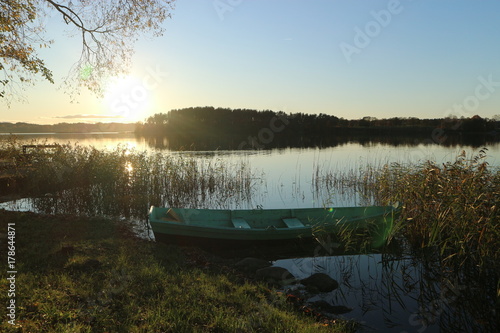 Old boat on the lake, Zarasai, Lithuania