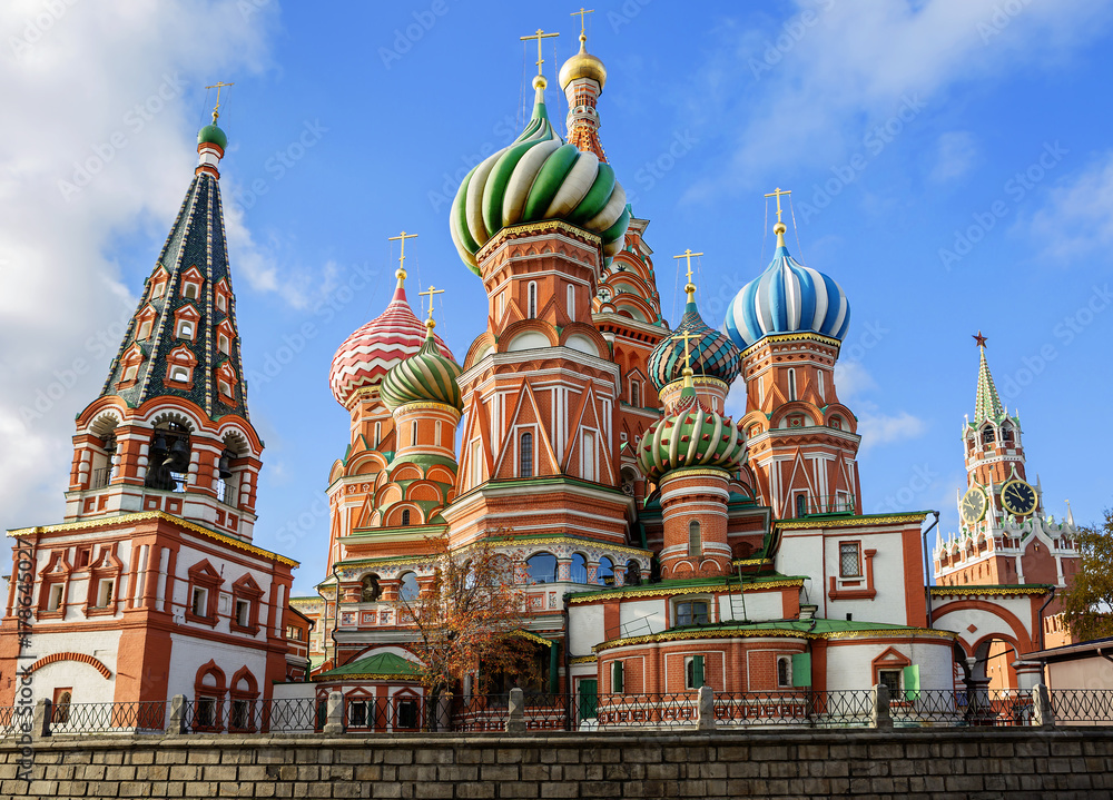 Храм Василия Блаженного на Красной площади в Москве.