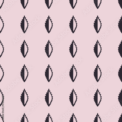Fototapeta Naklejka Na Ścianę i Meble -  Leaves vector illustration on a seamless pattern background