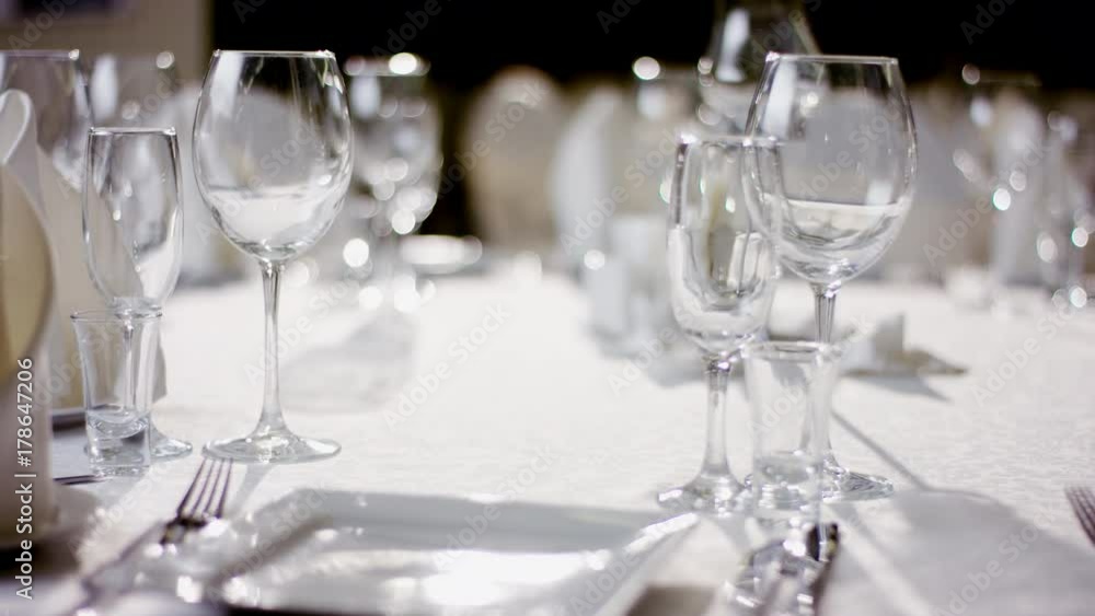 Shot of luxury furniture on table at restaurant Shot of luxury furniture on table at restaurant