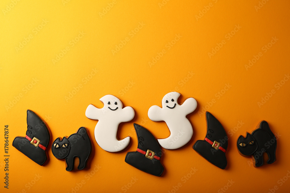 Obraz premium Yellow Halloween background