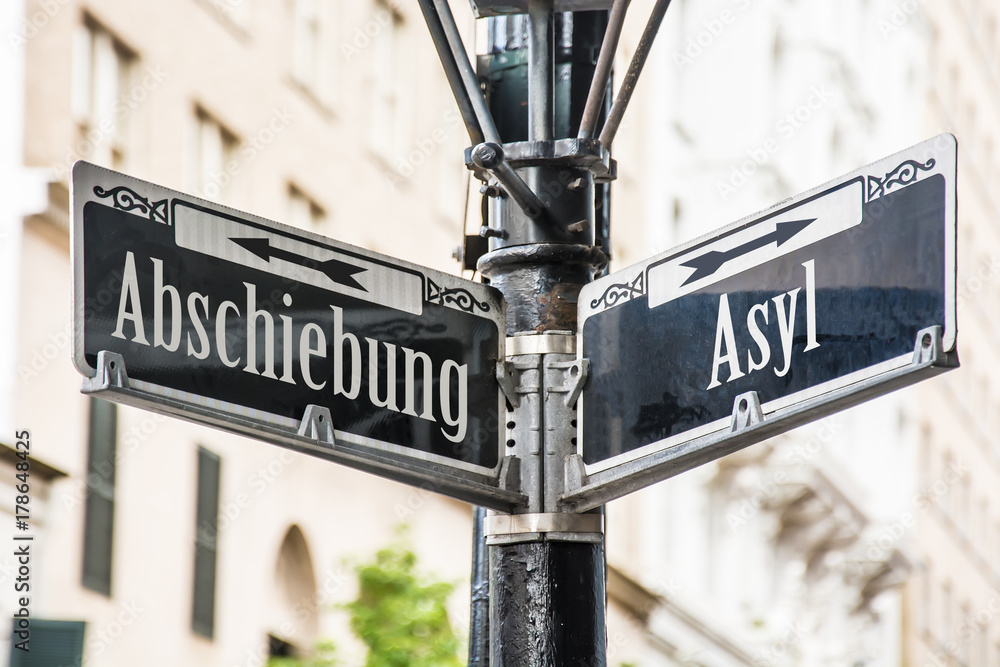 Obraz premium Schild 259 - Asyl