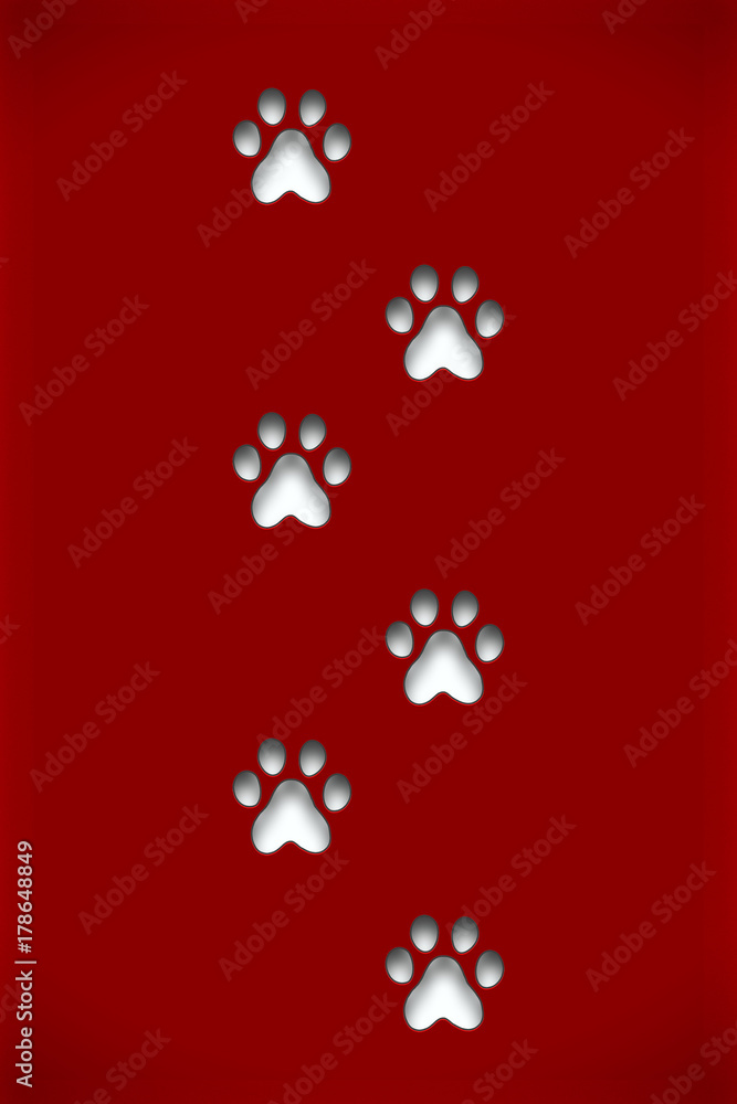 犬の足跡 Stock Illustration Adobe Stock