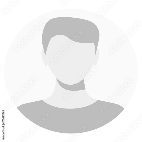 Default avatar profile icon. Grey photo placeholder.