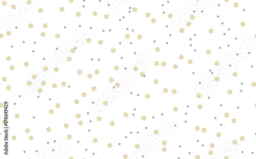 Seamless vintage pattern from snowflakes. 