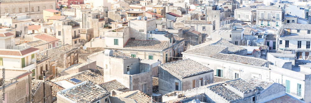 Panoramic view of Modica, Sicily