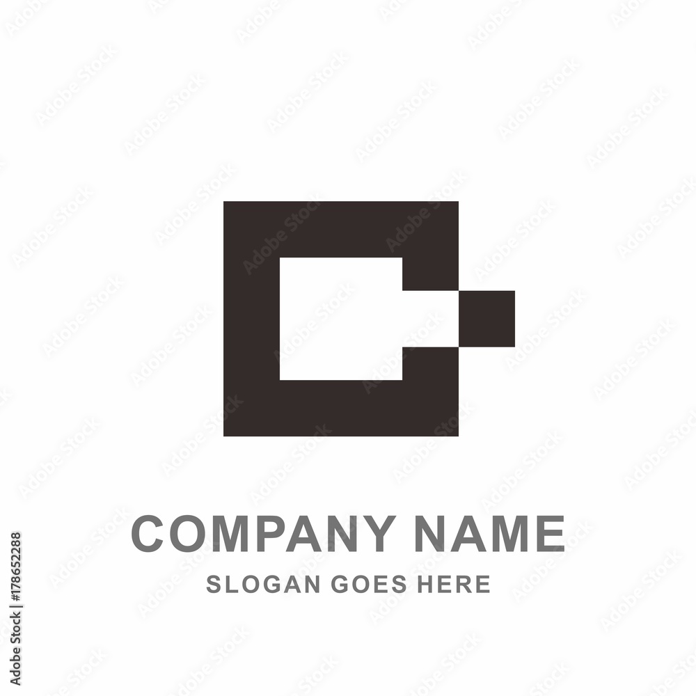 Monogram Letter C Geometric Square Cube Pixel Architecture Construction Business Company Stock Vector Logo Design Template Monogram Letter C Geometric Square Cube Pixel Architecture Construction Business Company Stock Vector Logo Design Template