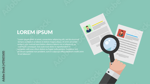 Job search web concept vector eps 10 banner