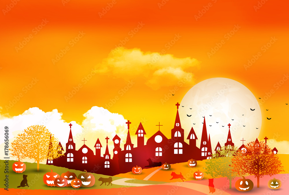 戌 年賀状 ハロウィン 背景 Stock Vector Adobe Stock 戌 年賀状 ハロウィン 背景 Stock Vector Adobe Stock
