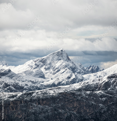 Mountain panorama in the Italy. Beautiful natural landscape in the Italy mountain