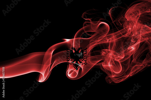 Albania smoke flag