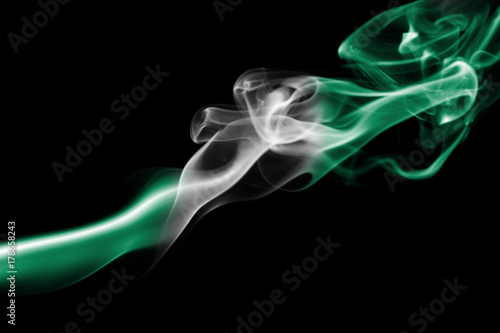 Nigeria smoke flag