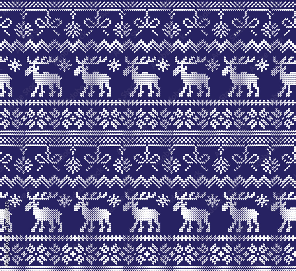 Winter festive Christmas knitted pattern woolen knitted Winter festive Christmas knitted pattern woolen knitted