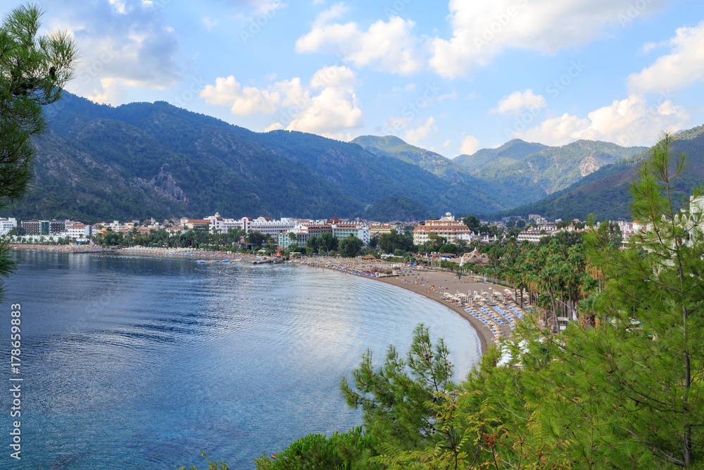 Aerial view of Icmeler, Marmaris in Turkey Aerial view of Icmeler, Marmaris in Turkey