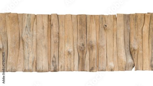 Ancient Wall Antique Bark Fence.